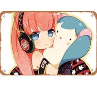 Vocaloid, Luka Megurine Anime Poster Home Wall Art Décoration Rétro Métal Plaque en Métal 20,3 x 30,5 cm