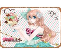 Vocaloid, Luka Megurine Anime Poster Home Wall Art Décoration Rétro Métal Plaque en Métal 20,3 x 30,5 cm