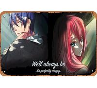 Vocaloid, Luka Megurine, Kaito (Vocaloid) Anime Poster Décoration murale rétro en métal Plaque en métal 20,3 x 30,5 cm