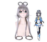 Vocaloid Luo Tianyi femmes argent gris longue perruque Cosplay Costume YAYIN GONGYU résistant à la chaleur cheveux synthétiques Cosplay perruques