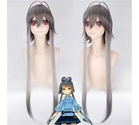 Vocaloid Luo Tianyi/yayin Gongyu femmes argent gris longue perruque Cosplay Costume résistant à la chaleur cheveux synthétiques Halloween fête perruques