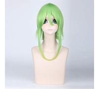 VOCALOID Megpoid Gumi Anti-Alice vert Ombre cheveux résistant à la chaleur Cosplay Costume perruque + casquette de perruque gratuite PL-018