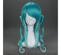 VOCALOID neige Miku Cosplay perruque robe de mariée verte fibre résistante à la chaleur cheveux Halloween fête Costume perruques Perucas KUZZ042K