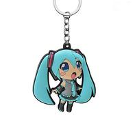 Vocaloid Porte-clés Caoutchouc Double Face Miku Hatsune - 6,5 cm