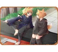 Vocaloid, Rin Kagamine, Len Kagamine, Poster Anime Maison Décoration Murale Rétro Plaque en Métal 20,3 x 30,5 cm