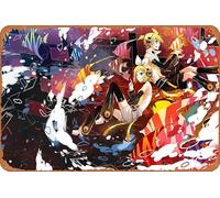 Vocaloid, Rin Kagamine, Len Kagamine, Poster Anime Maison Décoration Murale Rétro Plaque en Métal 20,3 x 30,5 cm