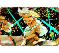 Vocaloid, Rin Kagamine, Len Kagamine, Poster Anime Maison Décoration Murale Rétro Plaque en Métal 20,3 x 30,5 cm