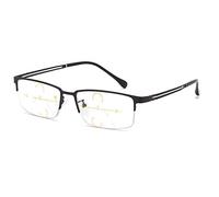 VOCD Lunettes De Lecture pour Hommes - Proches Et À Double Usage Zooms Presbyopiques Progressifs À Mise Au Point Intelligente - Plein Cadre en Métal