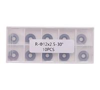 Vocdikficy 10PièCes SéRies DiamèTre 12Mm Rond en Carbure Cutter Insert Convient pour le Tournage Du Bois Ci3