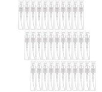 Vocdikficy 120 PièCes SéRies Transparent Vaporisateur Bouteilles 3 Ml en Plastique Mini Rechargeable Conteneur Vide Conteneurs CosméTiques