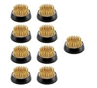 Vocdikficy 9 Pièces de Grenouilles à Fleurs Rondes en Laiton pour Support de Fleurs, Vase Japonais Ikebana, Grenouilles Florales, Arrangement de Fleurs, Outils Fixes pour Fleurs
