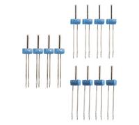 Vocdikficy Aiguilles Doubles De 12 Pièces, Double Aiguilles Doubles avec Boîte en Plastique pour Machine À Coudre Domestique, 3 Tailles Mélangées 2.0/90, 3.0/90, 4.0/90