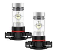 Vocdikficy Ampoule De Lampe Drl De Brouillard Blanche 100W 6000K Puissance Élevée 2X 5202 H16 Ps24W