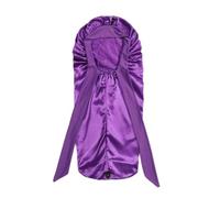 Vocdikficy Bonnet de Couchage pour Femme, Cheveux Tressés à Longue Queue, Bonnet de Nuit, Bonnet de Douche pour Sauna, Bonnet de Bain Facile à Utiliser, Haute Qualité, Violet Foncé