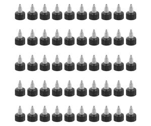 Vocdikficy Bouchons de Bouteille Torsadés, 50 Pièces 28-410 Bouchons de Remplacement de Bouchon de Bouteille à Presser pour Bouteilles de Distribution de Colle à Eau Bouchons de Distribution