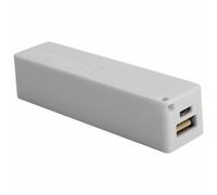 Vocdikficy Chargeur de Batterie de Secours Externe Portable Power Bank 18650 avec Porte-cles (Without Battery) (Blanc)