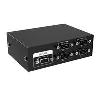 Vocdikficy Commutateur RS232 4 Entrées 1 Sortie RS232 Série DB9 Commutateur à Broches 4x1 pour Contrôleur de Sélecteur de Partage D'Imprimante de Console PC