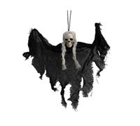 Vocdikficy Crâne Fantôme Décorations d'halloween Maison Hantée Fête Horreur Charme Capes Suspendues Mini Fantômes Noir