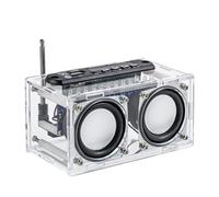 Vocdikficy Enceinte Bluetooth DIY Kit 87.5-108MHZ avec Radio FM Stéréo Enceinte Bluetooth DIY Kit avec Radio FM Kit D'Entraînement au Soudage