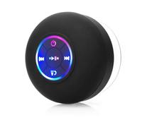 Vocdikficy Enceinte de Douche Bluetooth Mini Enceinte de Douche Portable Étanche Mini avec Lumière LED pour Enceinte Extérieure