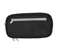 Vocdikficy ÉTui à Crayons, Grande Capacité Sac à Stylo Porte-Sachets Voyage CosméTique Maquillage Pochette Sac pour Câble Trousse avec Plusieurs Compartiments pour éTudiants Adultes, Noir