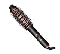 Vocdikficy Fer à Friser les Cheveux, Brosse Double PTC Chauffante, Peigne Lissant pour Cheveux, 38 mm, Brosse Chaude Volumisante Thermique, Boucleur Ionique, Prise UE