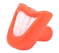 Vocdikficy Funny Pet Dog Puppy Chew Sound Squeaky Giggle Big Smile LèVres et Dents Jouet Jouet Rouge