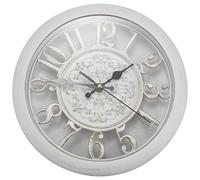 Vocdikficy Horloge Murale Horloge saat Horloge de Pared Mur Saati Vintage horloges murales numeriques Horloge de Mur Montre Murale Horloge Murale Quartz (Blanc)