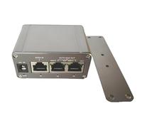 Vocdikficy Injecteur POE Gigabit MINI à 3 Ports 20Vdc-36Vdc en Mode D'Entrée A et B POE Passif 24V Max 60W Sortie POE 60W