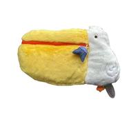 Vocdikficy Kawaii Pélican en Peluche Porte-Monnaie Sac en Peluche Sac à Crayons Mignon Dessin Animé Maquillage Sac de Rangement pour Enfant Cadeaux d'anniversaire A