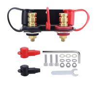 Vocdikficy Kit de Borne de Charge de Batterie à Distance avec Support de Robuste pour UTV RV Auto Tondeuses Bateau