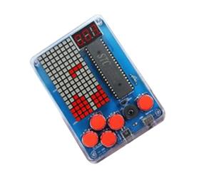 Vocdikficy Kit de Production de Console de DIY 51 Machine Électronique à Souder à Puce pour Enfants Ensemble de Couleur: Carré-Lumière Rouge