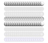 Vocdikficy Le Fabricant de Boutons de 2,25 Pouces Fournit des Pièces de Bouton Arrière pour Machine à Boutons (2,25 Pouces-Ensemble de 200) Argent