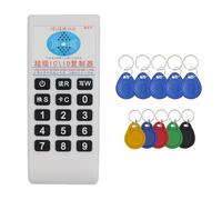 Vocdikficy Lecteur/Graveur de Cartes RFID NFC IC + Porte-Clés 5XUID/T5577 125 KHz-13,56 MHz Duplicator RFID Smart Card Reader IC ID Duplicator