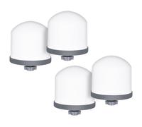 Vocdikficy Lot de 4 Filtres à Eau de Rechange en Dôme en Céramique de 0,2 à 0,5 pour Système de Purification d'eau Portable de Comptoir