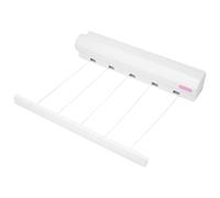 Vocdikficy Lot de 5 cordes à linge rétractables télescopiques pour l'intérieur et l'extérieur - mural - Sèche-linge - Corde sèche