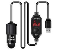Vocdikficy Mini USB Chargeant Le Radiateur de Thermostat Submersible la Température Réglable 18-34 ℃