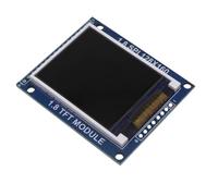 Vocdikficy Module LCD TFT 1,8 Pouces Module D'Écran LCD 128 X 160 Matrice de Points ST7735S Pilote Interface Série SPI Module D'Écran Couleur Multifonction