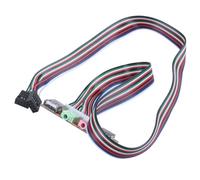 Vocdikficy PC Port USB d'ordinateur Casque Audio Microphone Cable Soutien du Panneau
