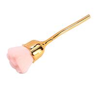 Vocdikficy Pinceau à PoussièRe à Ongles Rose Rose Pinceau Pinceau à RéCurer pour Pinceaux Nail Art (Or)