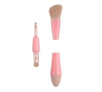 Vocdikficy Pinceau de Maquillage, Mélange Glam, Ensemble de Pinceaux pour Fard à Paupières, Outil de Beauté pour Pinceau de Fond de Teint, Stylo de Beauté Portable Multifonctionnel (Rose)