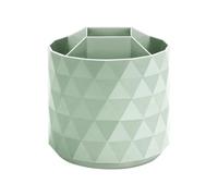 Vocdikficy Porte-Stylo à Grande Capacité Rotatif à 360° avec 5 Compartiments pour le Maquillage, les Fournitures de Bureau et Scolaires - Vert