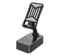 Vocdikficy Support de Téléphone Portable 2 en 1 avec Haut-Parleur Bluetooth sans, Support Audio Bluetooth Pliable pour Le Bureau à Domicile