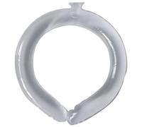 Vocdikficy Tube de Refroidissement Du Cou, Enveloppement de Cou Rafraîchissant Portable pour la Chaleur Estivale, Collier de Refroidissement Mains avec Pack Froid, Blanc