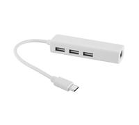 Vocdikficy USB-C USB 3.1 Type C à USB RJ45 Ethernet LAN Adaptateur Câble Hub pour PC