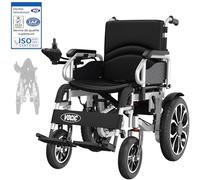 VOCIC Fauteuil roulant electrique pliable leger pour 150KG,30KM fauteuil handicapés électrique Stable,Chaise roulante électrique avec 40CM pneus gonflables amortisseurs,Garantie 5 ans|Argenté