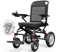 VOCIC V21 Fauteuil roulant électrique pliable léger pour seniors, 18,2 kg | Fauteuil roulant électrique pliable léger en aluminium, moteur 500W, facile à transporter, adapté aux voyages en avion,Noir