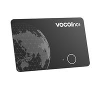 VOCOlinc Double Système Air Tag Traceur, Rechargeable Wallet Tracker Carte Compatible avec iOS Apple Localiser ou Android Google Localiser App, Localisateur pour Portefeuille, Sac, Valise, Pack of 1