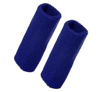 VOCOSTE 1 Paire Poignet Bandeaux, Poignet Bande Transpiration Absorbant Coton Eponge Tissu Laine Latex, 8X15cm Bleu