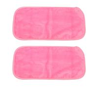VOCOSTE 2pcs Maquillage Démaquillage Nettoyage Chiffon, Lavable Serviettes, 15.75''X7. 87'' Rose